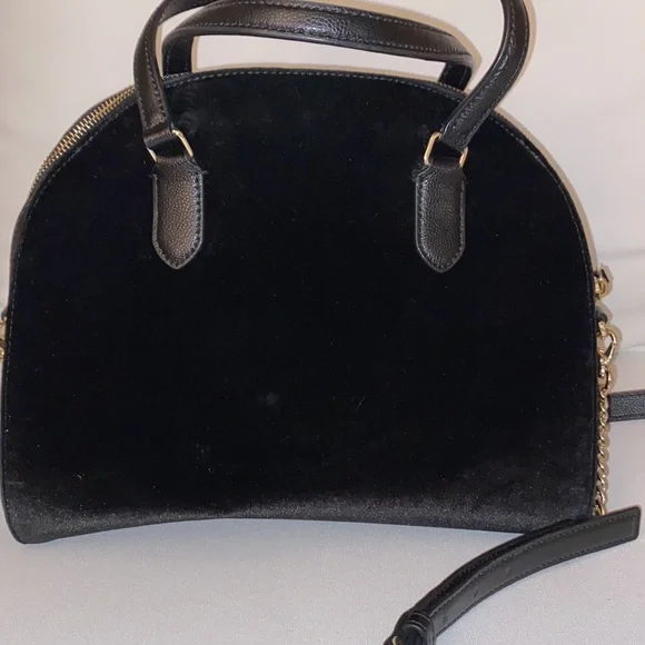 Kate Spade BLACK VELVET WITH PEARLS Laurel Way Mini Reiley